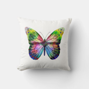 Coussin Papillon coloré