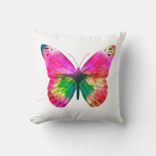 Coussin Papillon coloré