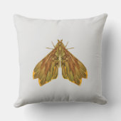 Coussin Papillon de la Forêt Dorée – Forme Naturelle Surré (Verso)