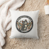 Coussin Papillon de nuit Chat POD Art Vectoriel - Papillon (Couverture)