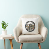 Coussin Papillon de nuit Chat POD Art Vectoriel - Papillon (Chaise)