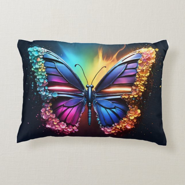 Coussin papillon doux, Confort et élégance (Dos)