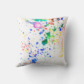 Coussin Papillon éclaboussé personnalisé   (Verso)