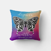 Coussin Papillon élégant et design de coucher de soleil co (Recto)