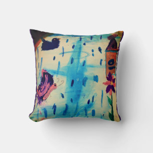Coussin Papillon en journée de pluie