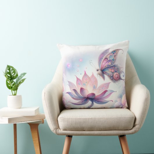 Coussin papillon enchanté (Chaise)