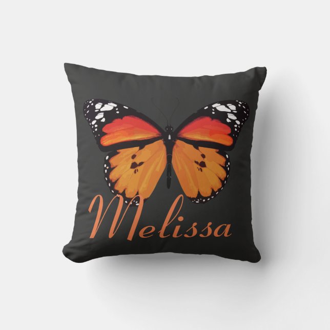 Coussin Papillon fait sur commande (Recto)