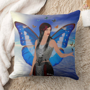 Coussin Papillon femme Jeter l'oreiller