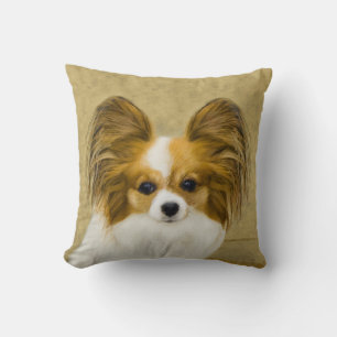 Coussin Papillon (Hound Tri) Peinture - Art Chien original
