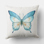 Coussin Papillon Illustré à la Main (Verso)