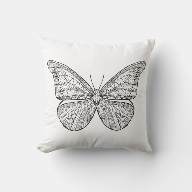 Coussin Papillon inspiré (Recto)