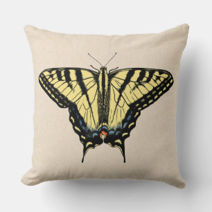Coussin Papillon jaune du sud-ouest Papillon à queue swall