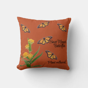 Coussin Papillon monarque