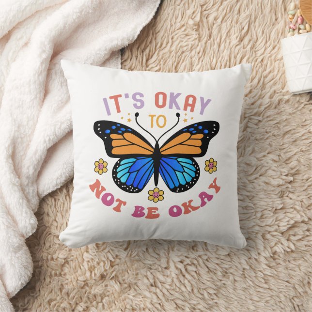 Coussin Papillon Monarque de la Sensibilisation à la Santé (Couverture)