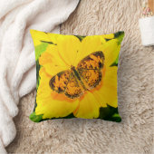 Coussin Papillon Nature brillant Poly Jaune Jaune Jailliss (Couverture)
