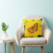 Coussin Papillon Nature brillant Poly Jaune Jaune Jailliss (Chaise)