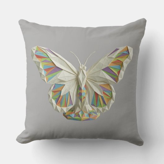 Coussin Papillon Origamastic Authentique - Mastic (Recto)