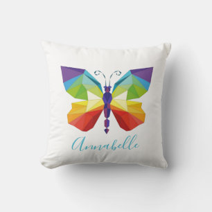 Coussin Papillon peint, personnalisé