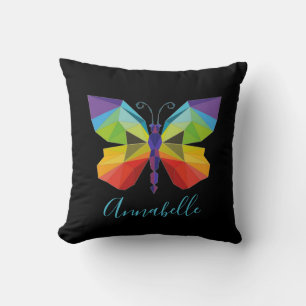 Coussin Papillon peint, personnalisé