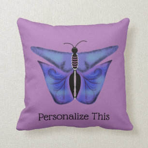 Coussin Papillon pourpre