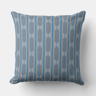 Coussin Papillon Rayé