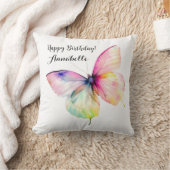Coussin Papillon rose délicat dans les couleurs pastel arc (Couverture)
