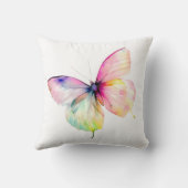 Coussin Papillon rose délicat dans les couleurs pastel arc (Verso)