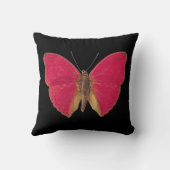 Coussin Papillon rose double face (Verso)