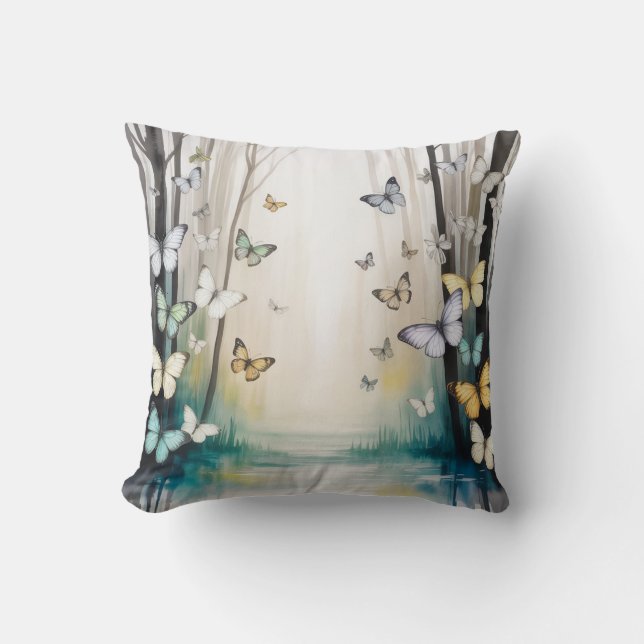 Coussin Papillon subtil élégant (Recto)