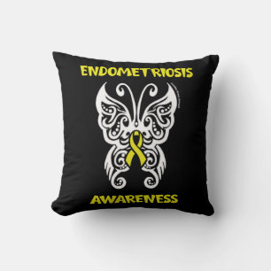 Coussin Papillon/Tribal...Endometriose