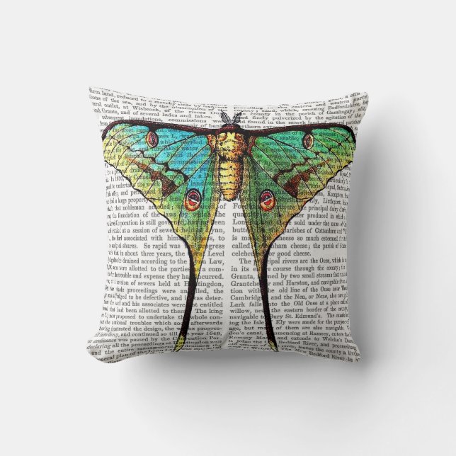 Coussin Papillon vibrant (Recto)