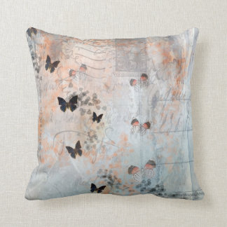 Coussin Papillon vintage