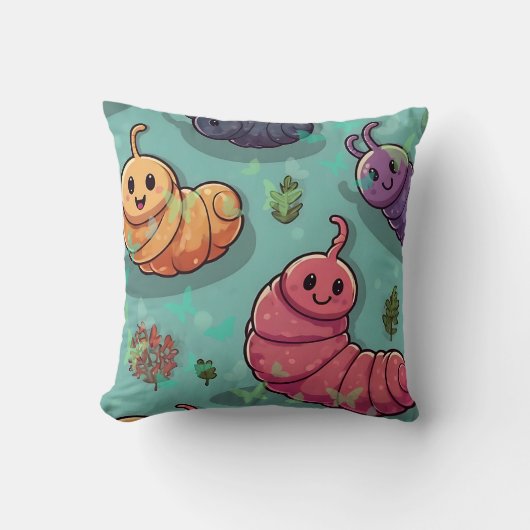 Coussin Papillon Worm (Recto)