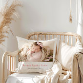 Coussin Papillons au Nœud Rose Photo