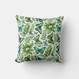 Coussin Papillons Bleu-vert