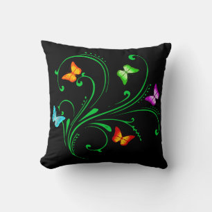 Coussin Papillons colorés