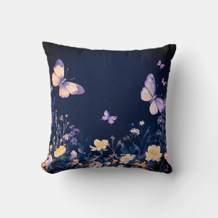 Coussin Papillons dans le jardin