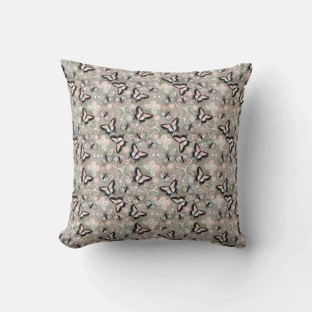 Coussin Papillons en vol  (Recto)