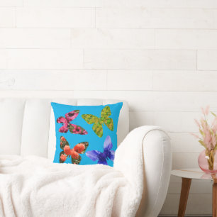 Coussin Papillons Fabriqués À Partir De Fleurs, Cushion