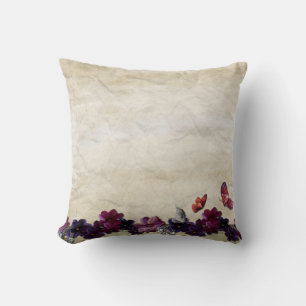 Coussin Papillons floraux