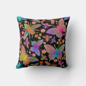 Coussin Papillons Maladroits sur le Terrain (Verso)