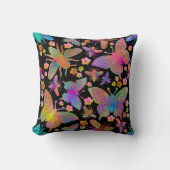 Coussin Papillons Maladroits sur le Terrain (Recto)