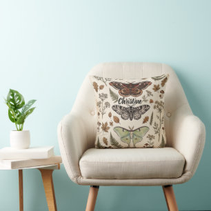 Coussin Papillons Mystiques Bohèmes Hippies Sorciers