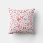 Coussin Papillons roses violets jaunes (Verso)