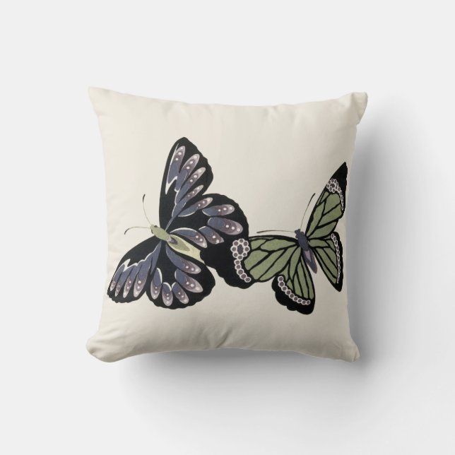 Coussin Papillons vintages (Recto)