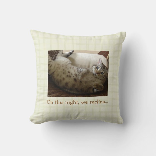 Coussin Pâque nous reposons (Recto)