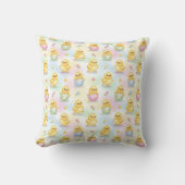Coussin Pâques aquarelle de poussin de bébé mignon (Recto)