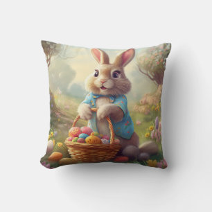 Coussin Pâques Enchantées - Lapin Whimsical