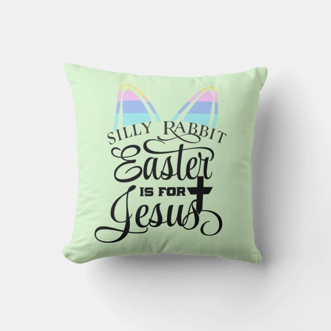 Coussin Pâques est pour Jésus (Recto)