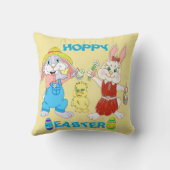 Coussin Pâques Garçon Et Lapins Fille (Verso)